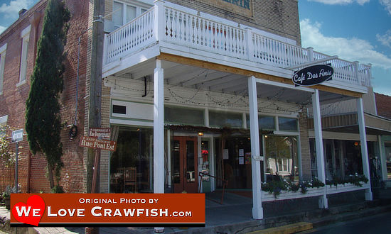 Scene in downtown Breaux Bridge, Louisiana